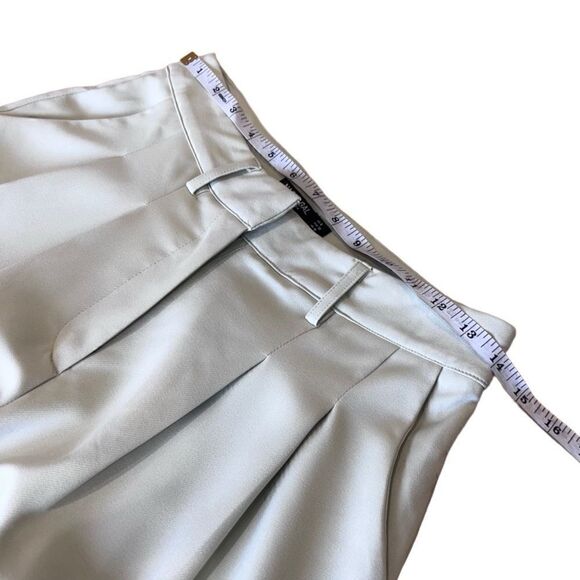 Nasty Gal high waisted pleated trousers green size 4 - Picture 10 of 12